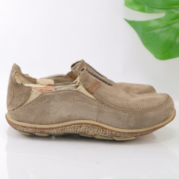 Cushe Mens Surf Slipper Shoe Size 9 Tan Leather Slip On Sneaker Minimalist - Picture 8 of 12